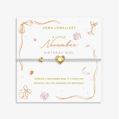 Joma Jewellery  | A Little November Birthday Girl