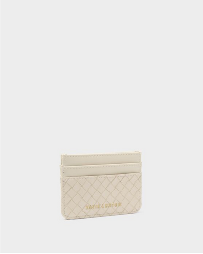 Katie Loxton | Off White Nova Woven Texture Card Holder
