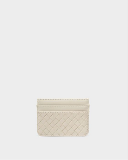 Katie Loxton | Off White Nova Woven Texture Card Holder
