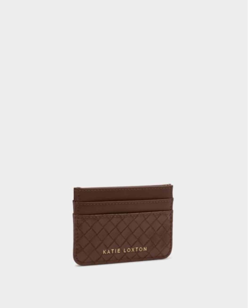 Katie Loxton | Chocolate Nova Woven Texture Card Holder