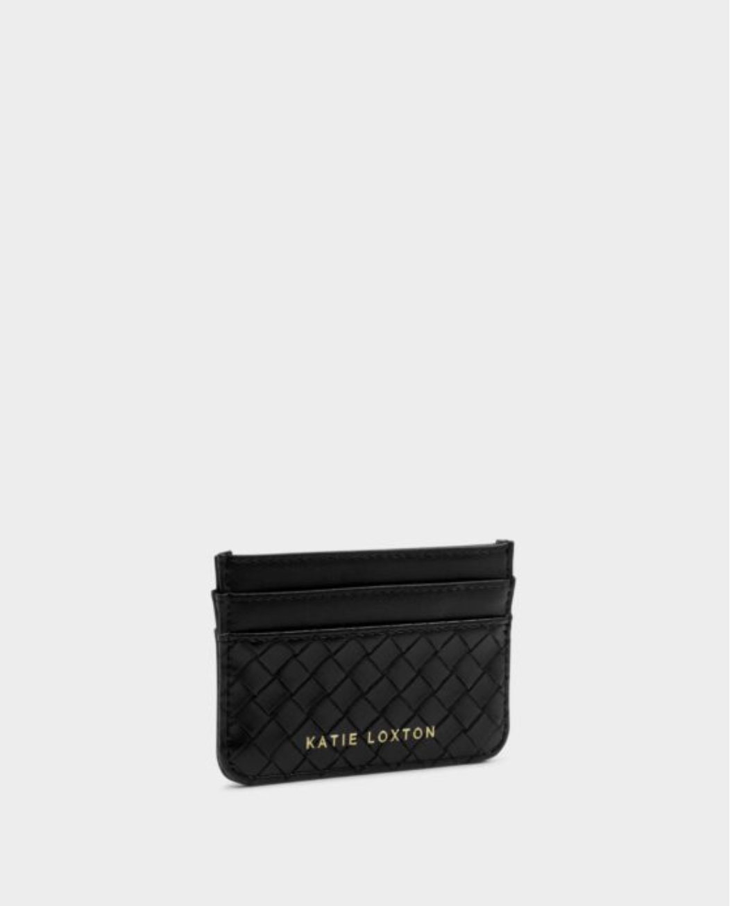 Katie Loxton | Black Nova Woven Texture Card Holder