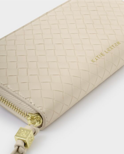Katie Loxton | Oyster Nova Woven Texture Large Purse