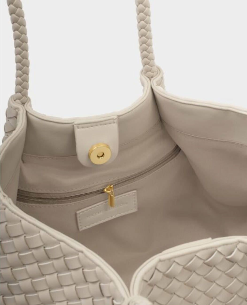 Katie Loxton | Oyster Nova Hand Woven Small Shoulder Tote