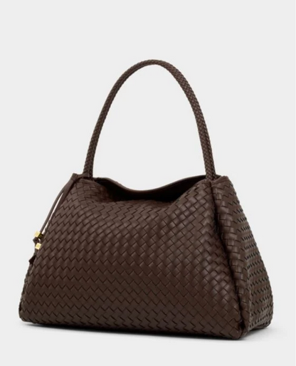 Katie Loxton | Chocolate Nova Hand Woven Large Shoulder Bag