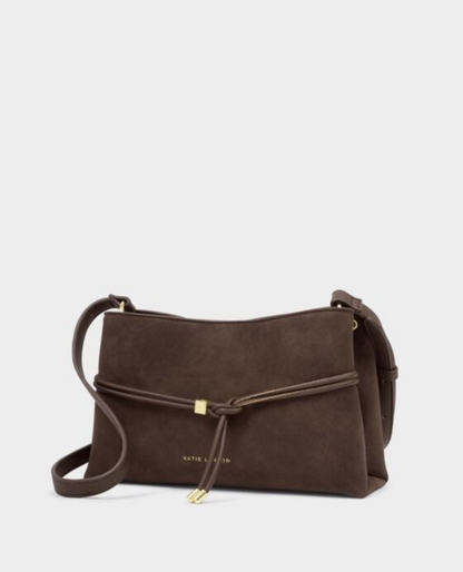 Katie Loxton | Bitter Chocolate Lori Suedette Crossbody Bag