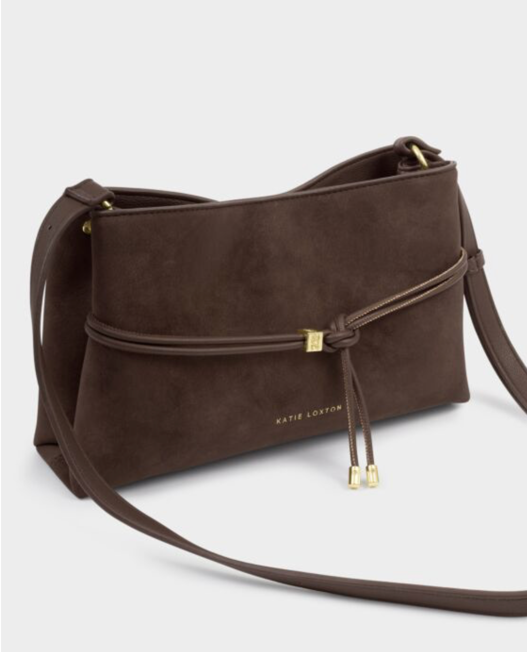 Katie Loxton | Bitter Chocolate Lori Suedette Crossbody Bag