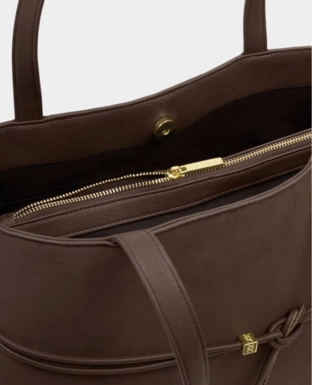 Katie Loxton | Bitter Chocolate Lori Suedette Tote Bag