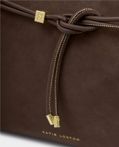 Katie Loxton | Bitter Chocolate Lori Suedette Tote Bag