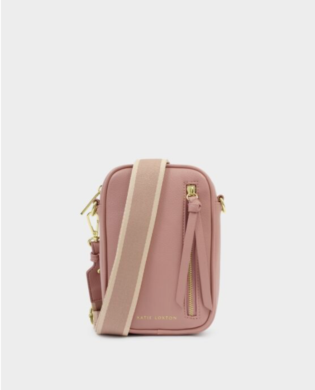 Katie Loxton | Pink Heather Hallie Canvas Small Crossbody Bag