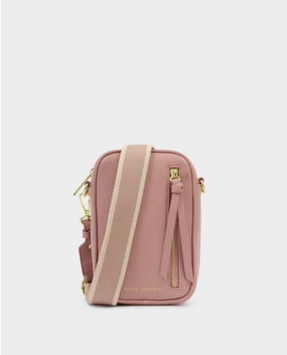 Katie Loxton | Pink Heather Hallie Canvas Small Crossbody Bag