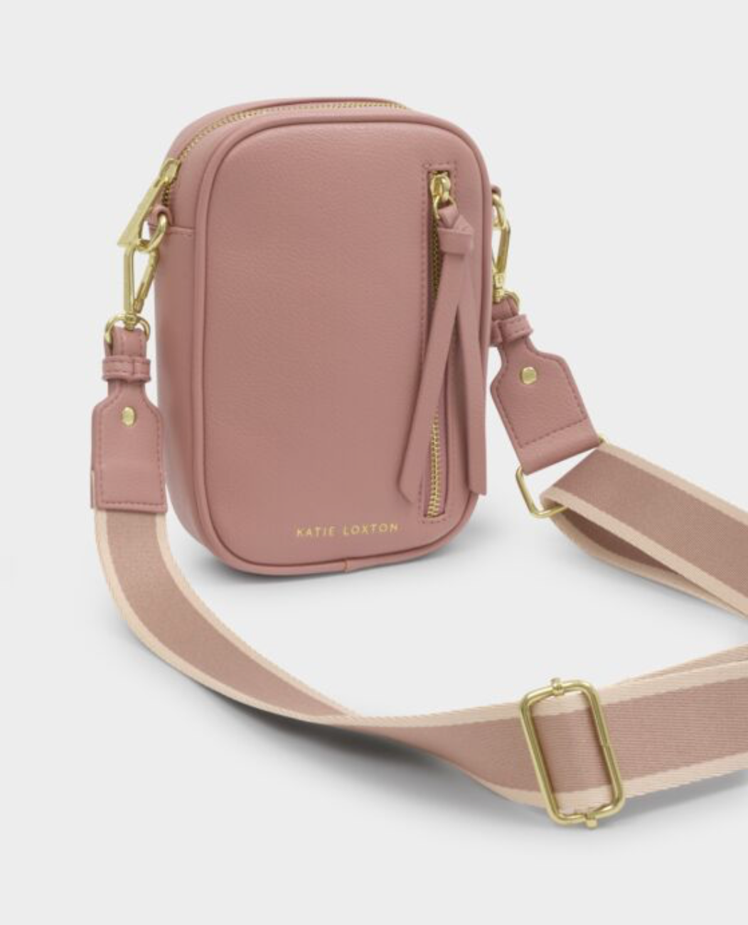 Katie Loxton | Pink Heather Hallie Canvas Small Crossbody Bag