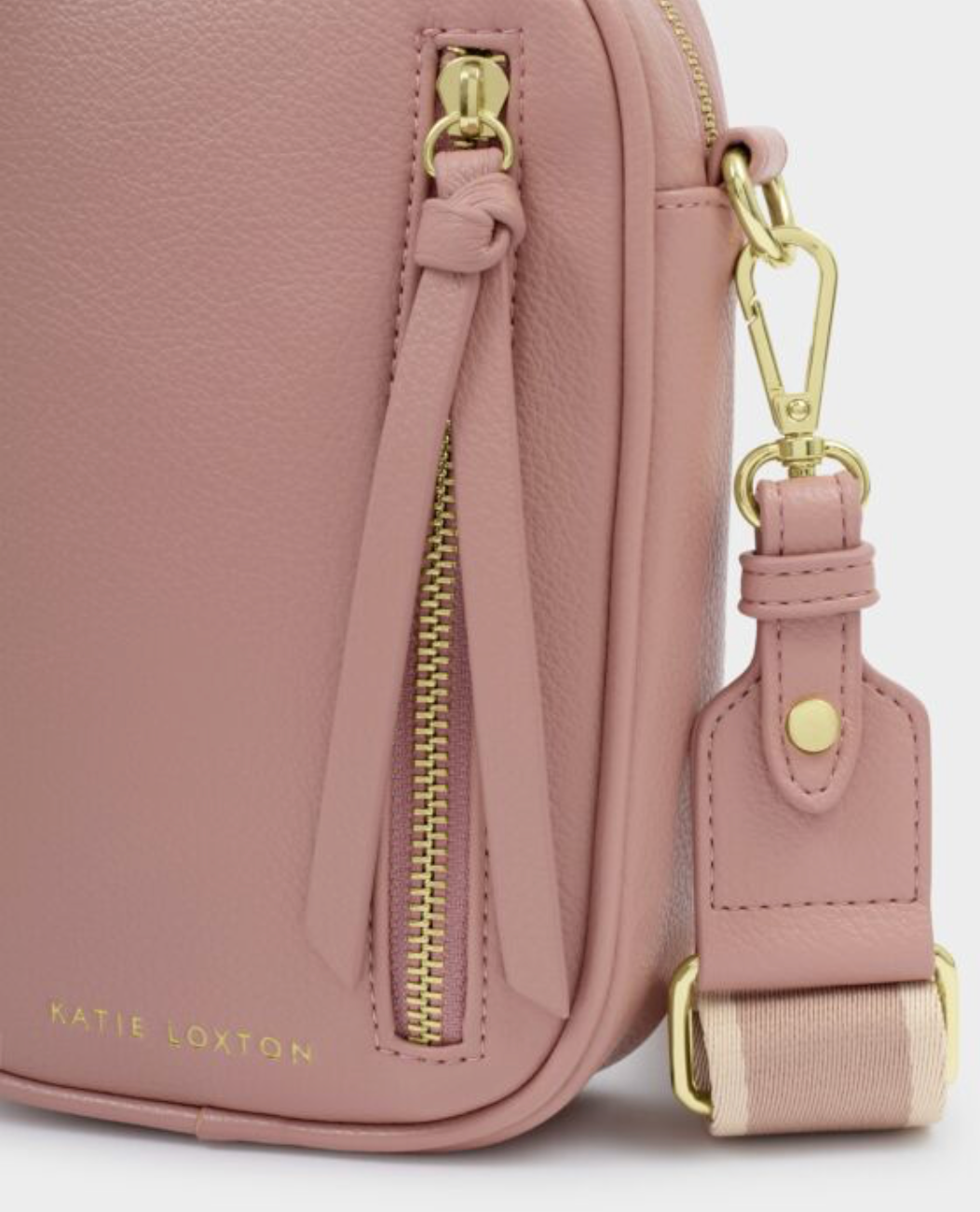 Katie Loxton | Pink Heather Hallie Canvas Small Crossbody Bag
