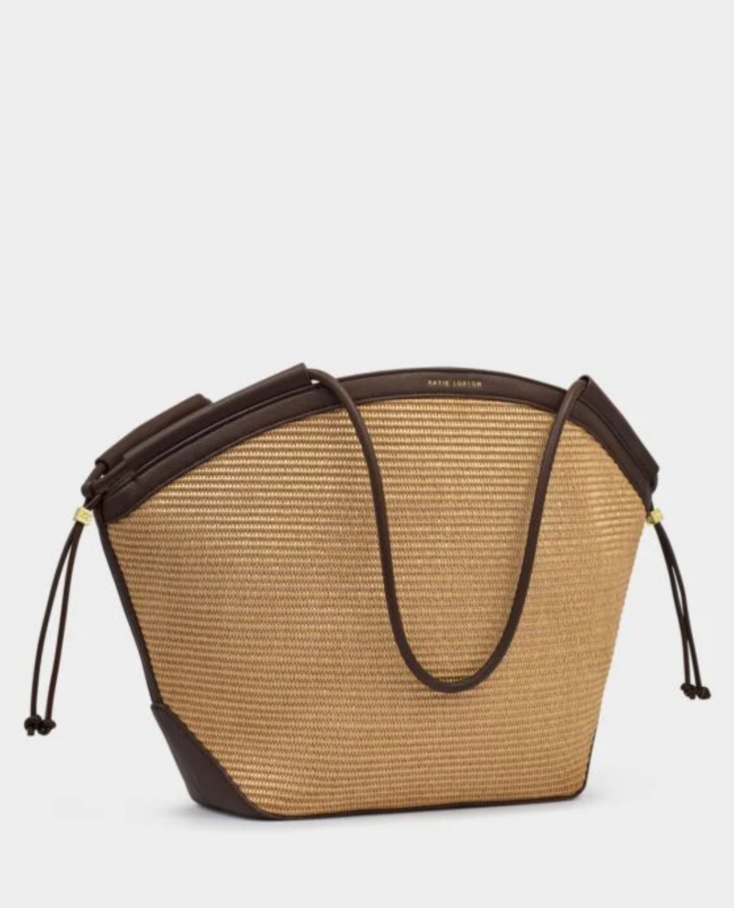 Katie Loxton | Bitter Chocolate Florence Raffia Tote Bag