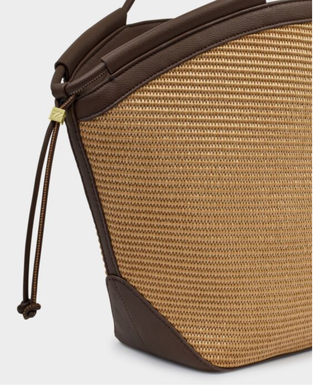 Katie Loxton | Bitter Chocolate Florence Raffia Tote Bag