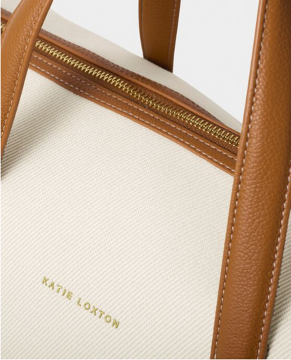 Katie Loxton | Cognac Canvas Milan Cabin Bag