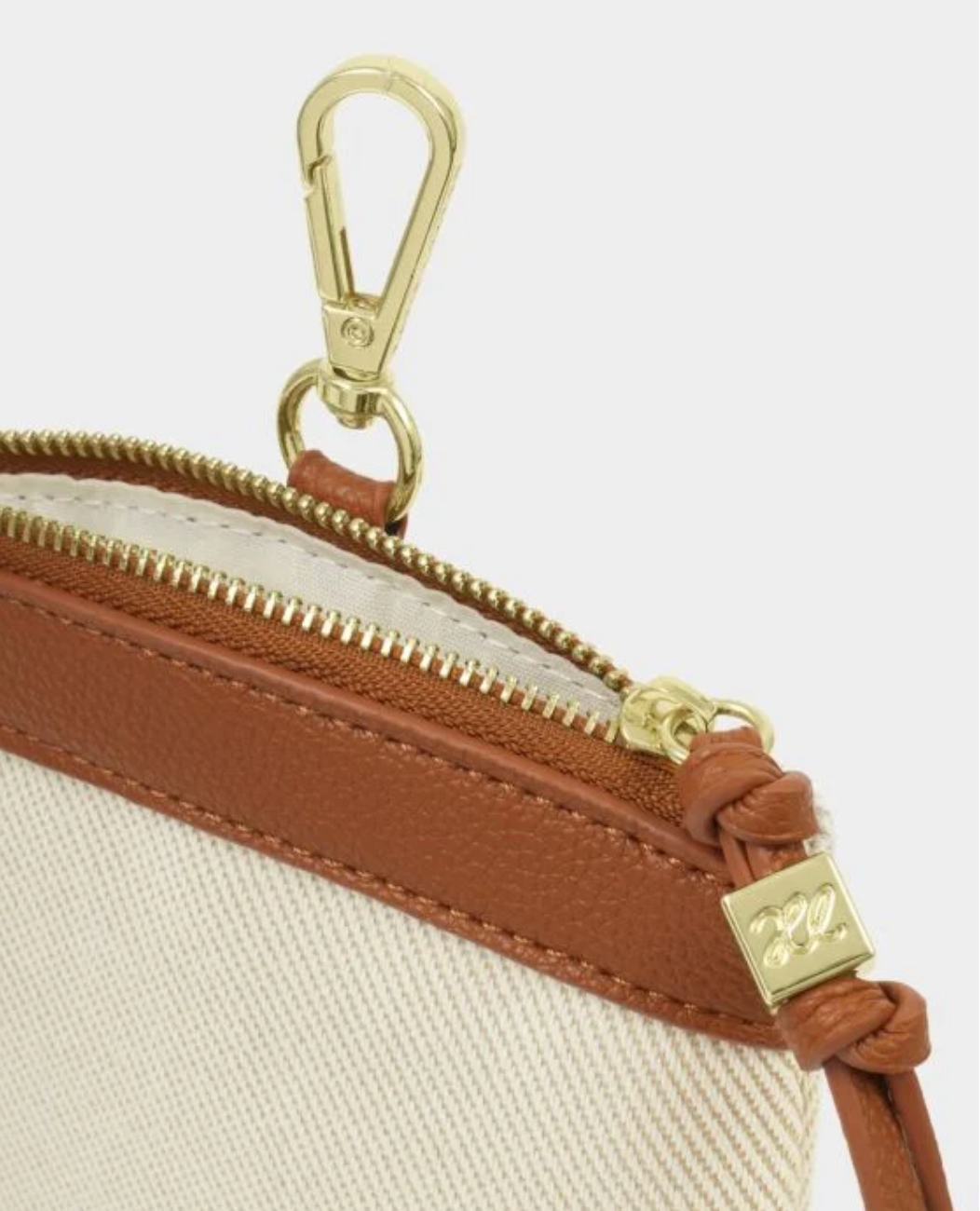 Katie Loxton | Cognac Clip-On Canvas Sunglasses Case