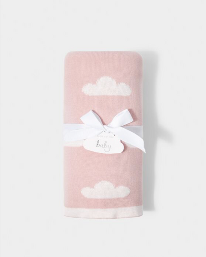 Katie Loxton | Pink Printed Baby Blanket