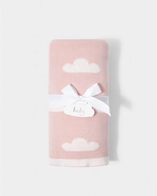 Katie Loxton | Pink Printed Baby Blanket
