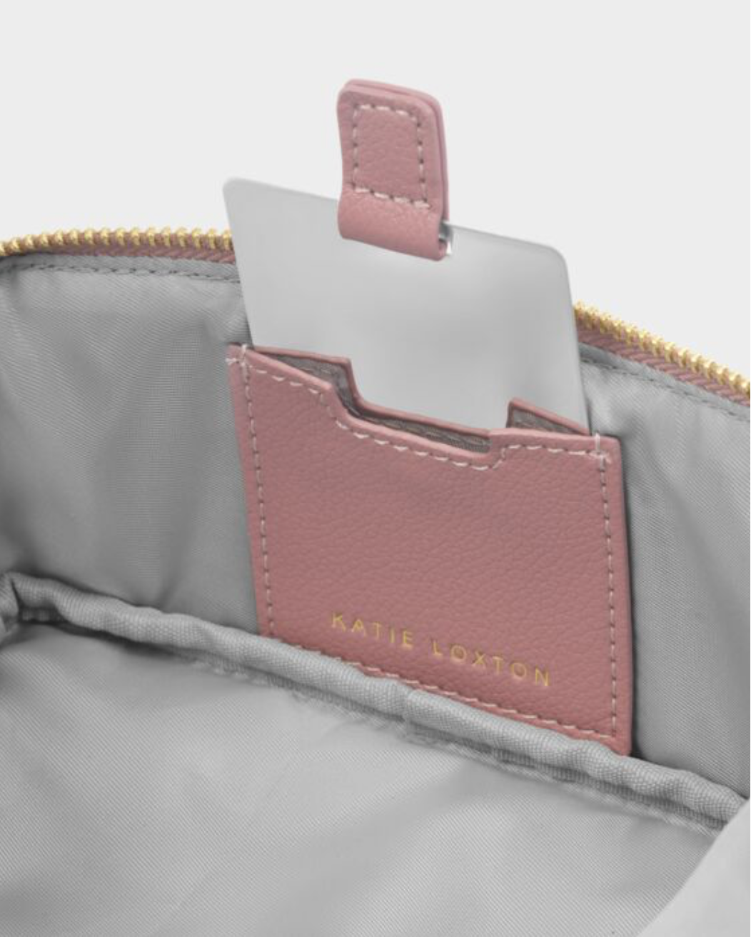 Katie Loxton | Deep Rose Fold Out Makeup Bag With Mirror