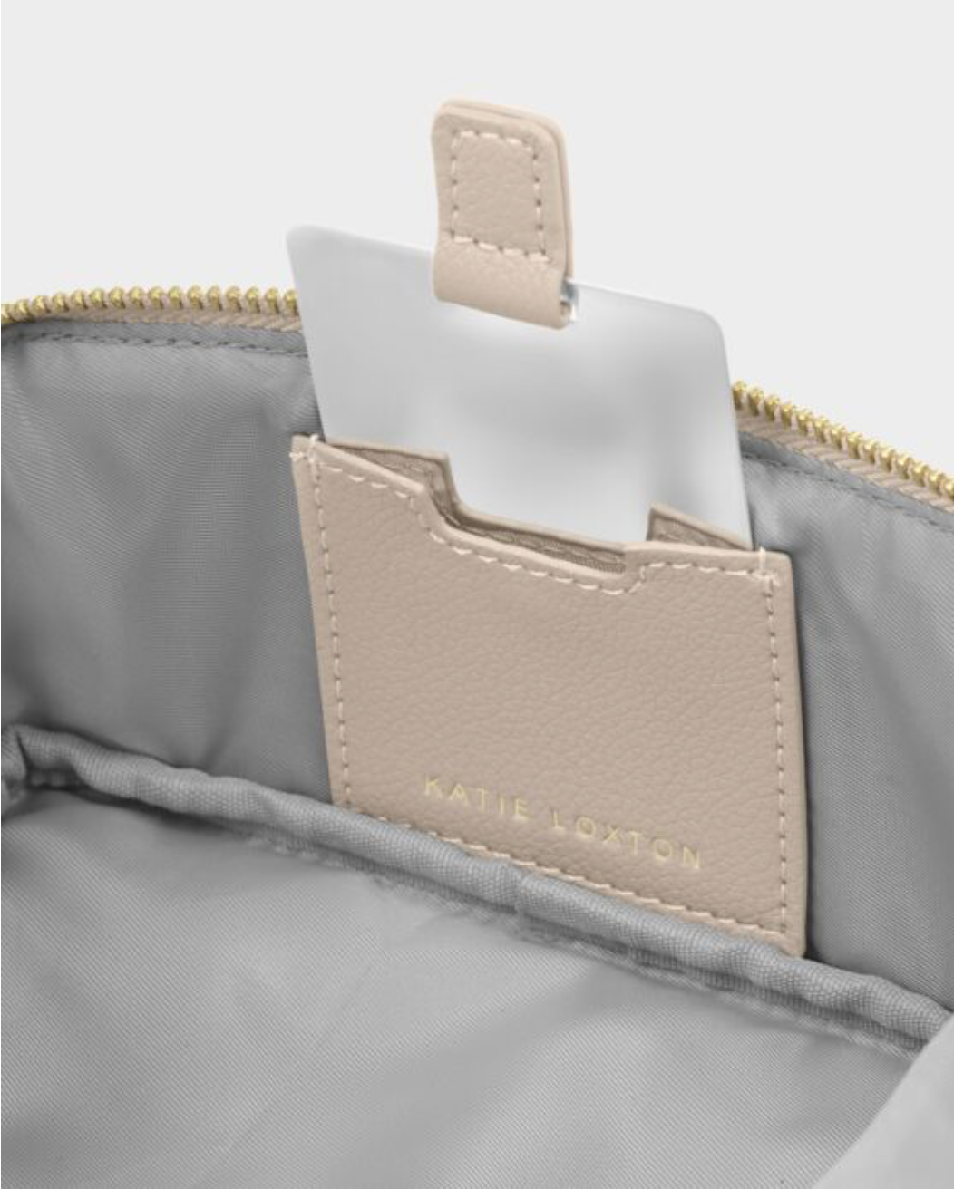 Katie Loxton | Oyster Fold Out Makeup Bag With Mirror