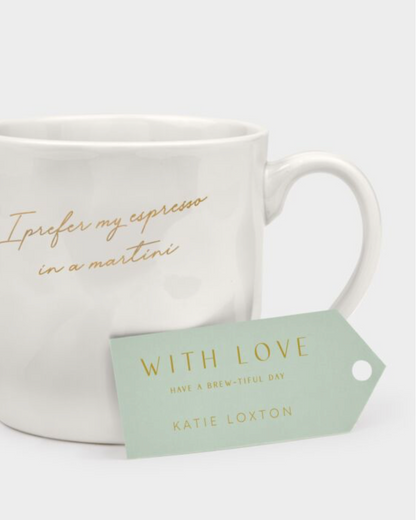 Katie Loxton | 'I Prefer My Espresso in a Martini' Gift Bow Mug