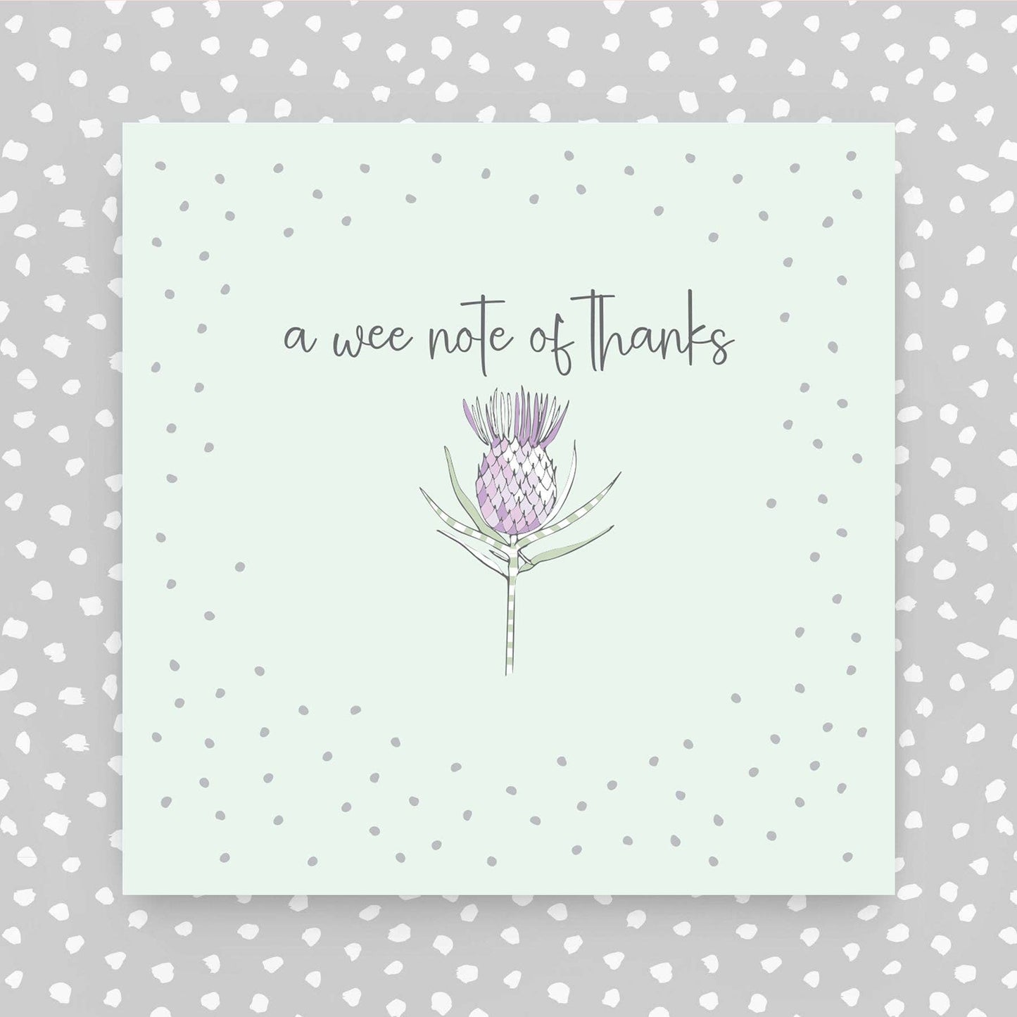 Scottish - A wee note of thanks greeting card (GR43)