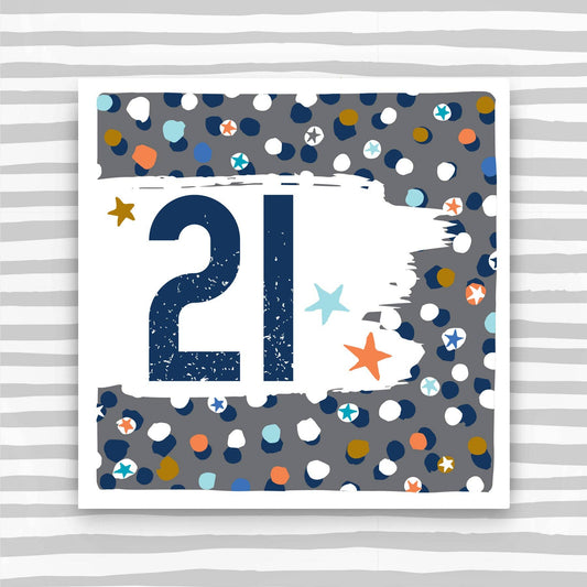 PBS70 - 21st Male Birthday Card