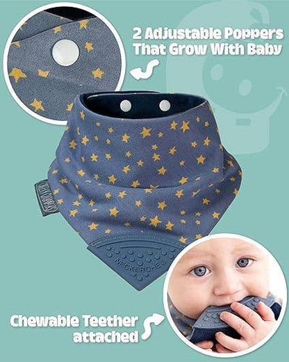 Midnight Stars Neckerchew - Teething Dribble Bib