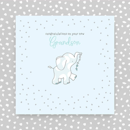 Congratulations on your new Grandson greeting card (GR06)