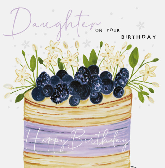 Large Birthday Cake Card For Daughter