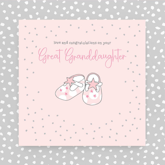 Congratulations on your new Great granddaughter greeting card (GR83)