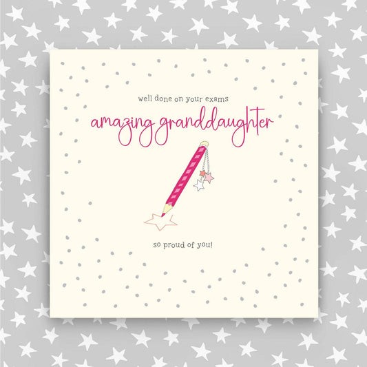 Well Done on your exams amazing Granddaughter Greeting Card (GR77)
