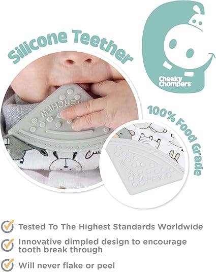 Panda Pals Neckerchew - Teething Dribble Bib