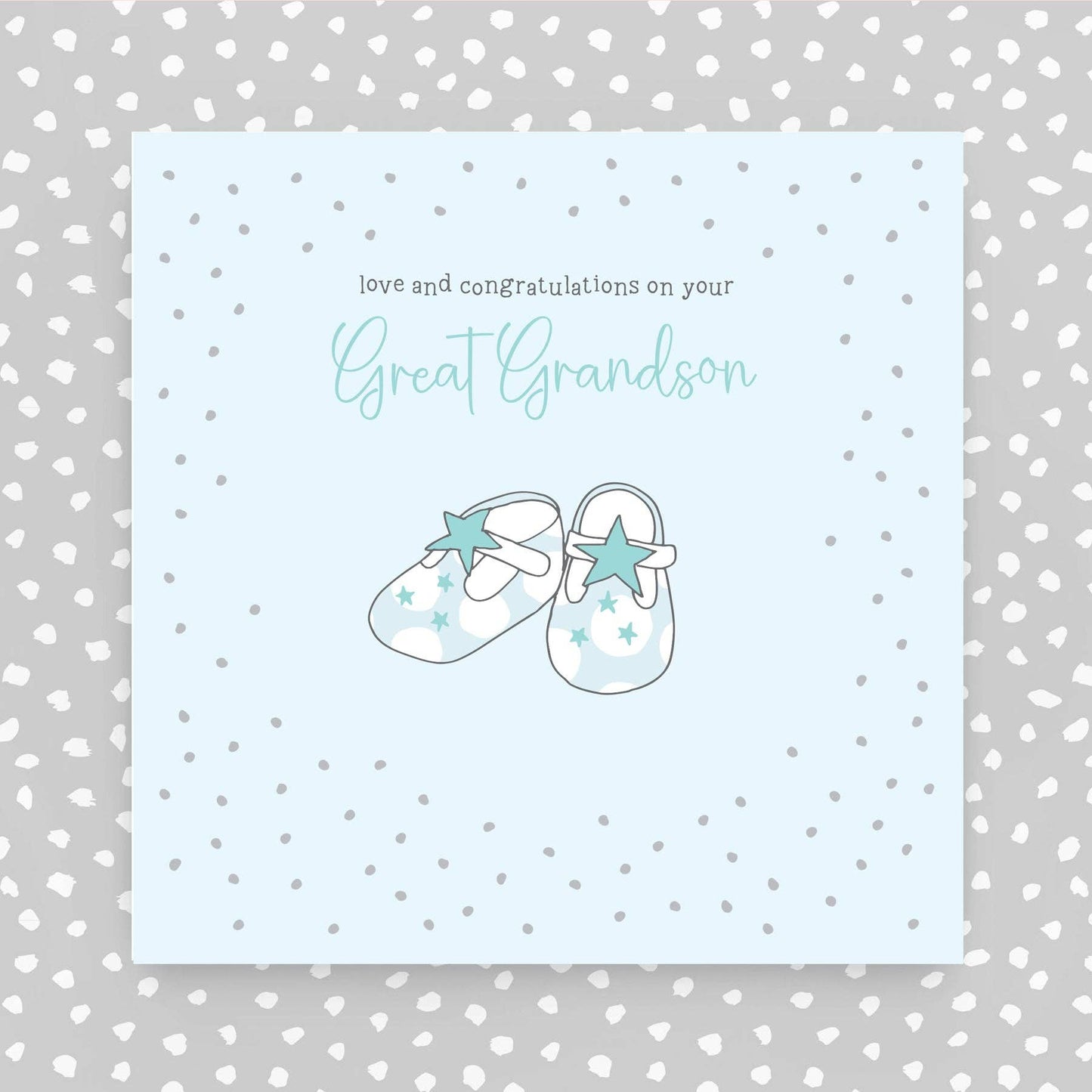 Congratulations on your new Great grandson greeting card (GR82)