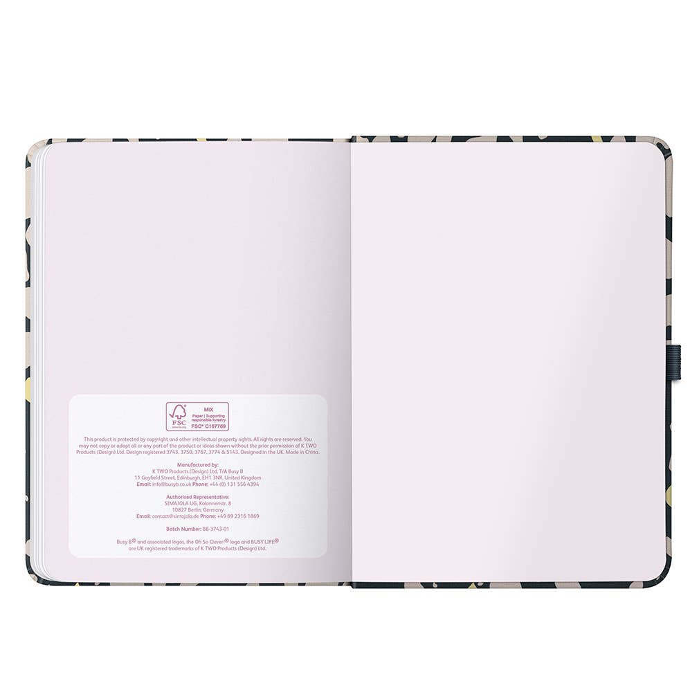Busy Life Diary 2027 Charcoal Animal Spot - Busy B