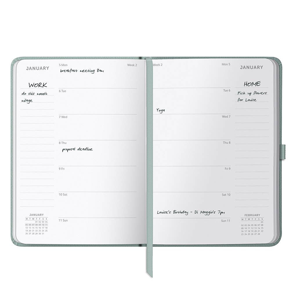Busy Life Diary 2027 Sage Faux - Busy B