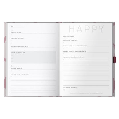 Gratitude Journal - 6 Month Undated Planner - Pink Ribbon