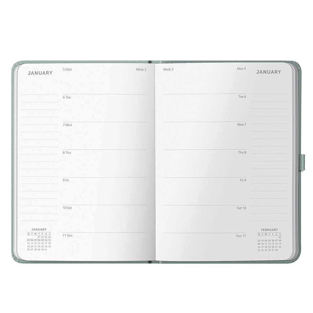 Busy Life Diary 2027 Sage Faux - Busy B