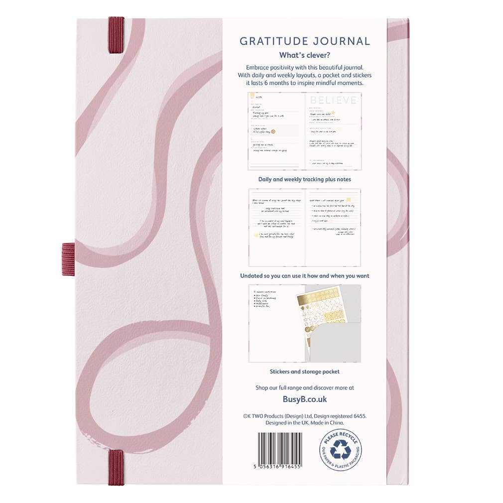Gratitude Journal - 6 Month Undated Planner - Pink Ribbon
