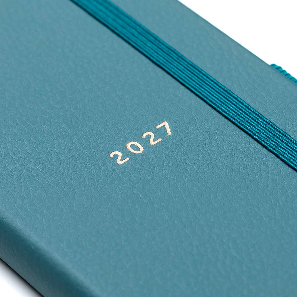 Slim Diary 2027 Teal Faux - Busy B